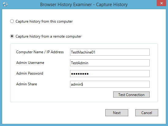 Remote Capture Settings